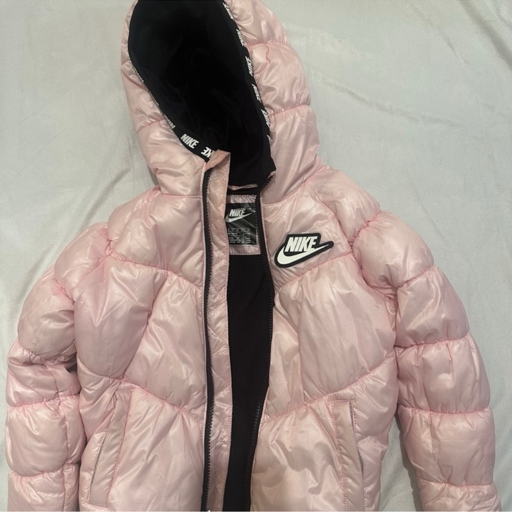 Nike Kids (3-4yrs) Light Pink Puffer Coat